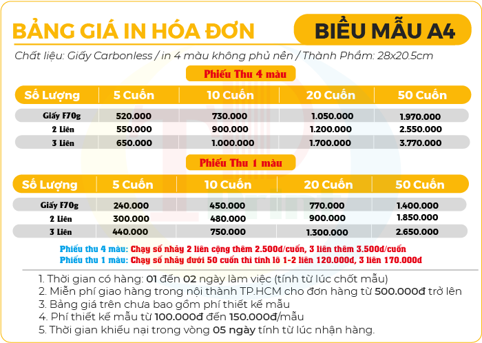 Bảng Báo Giá