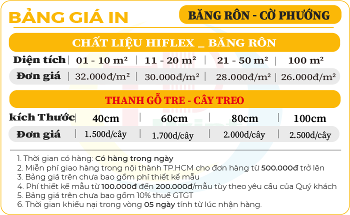 Bảng Báo Giá