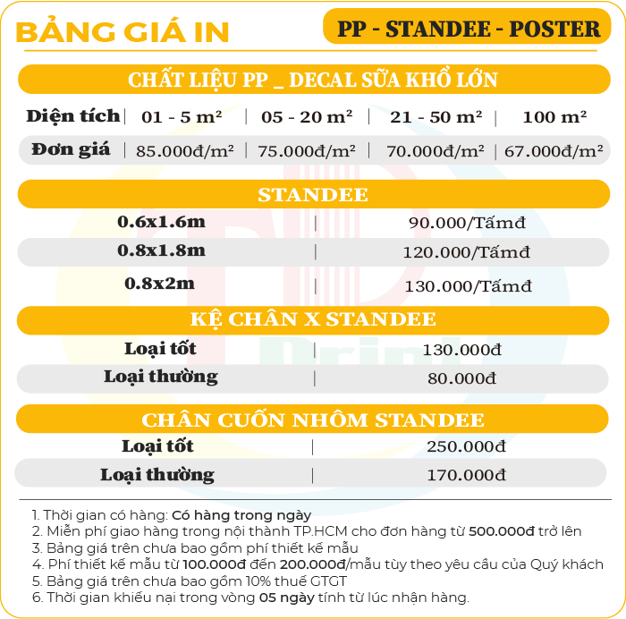 Bảng Báo Giá