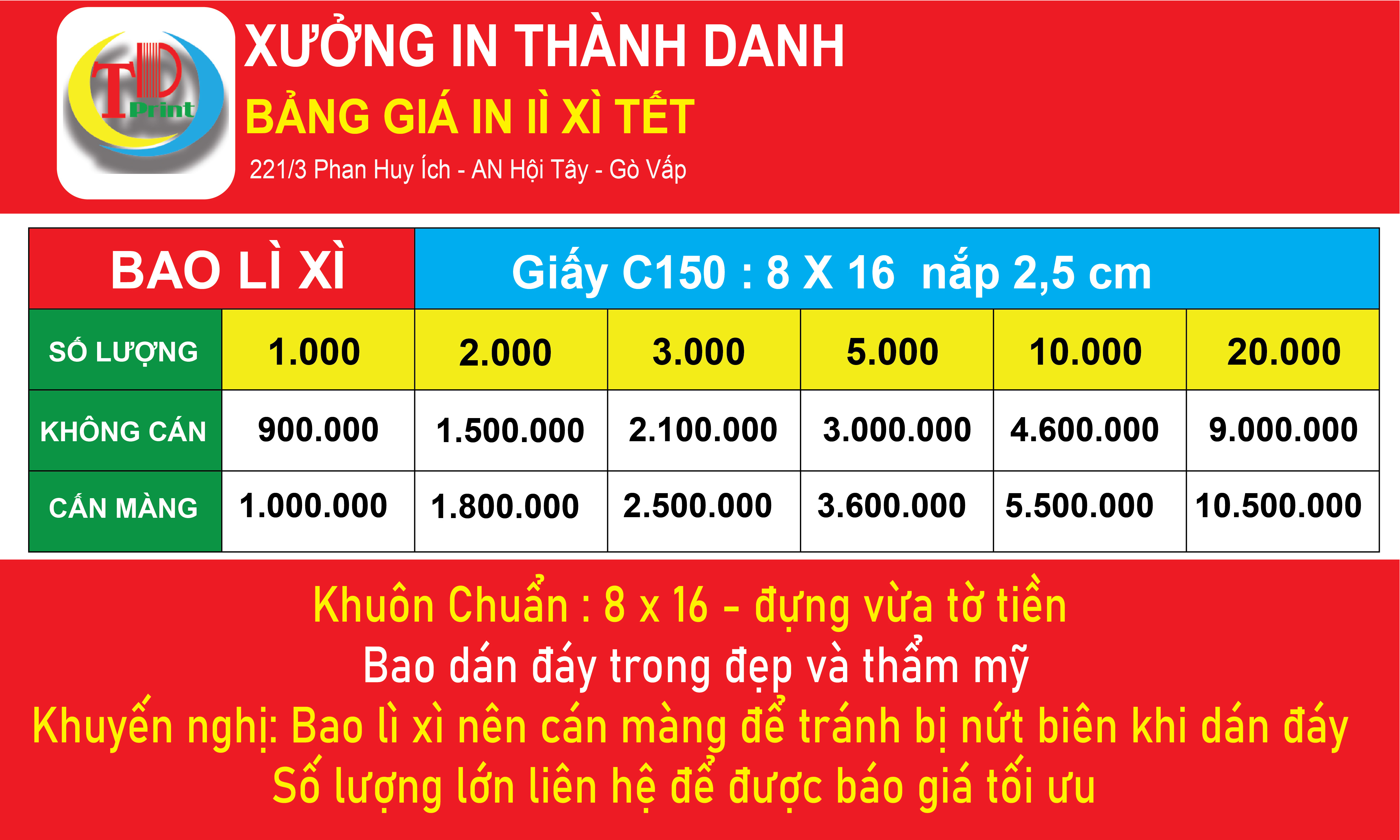 Bảng Báo Giá