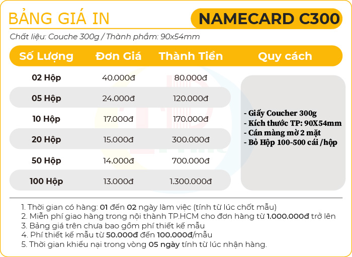 Bảng Báo Giá